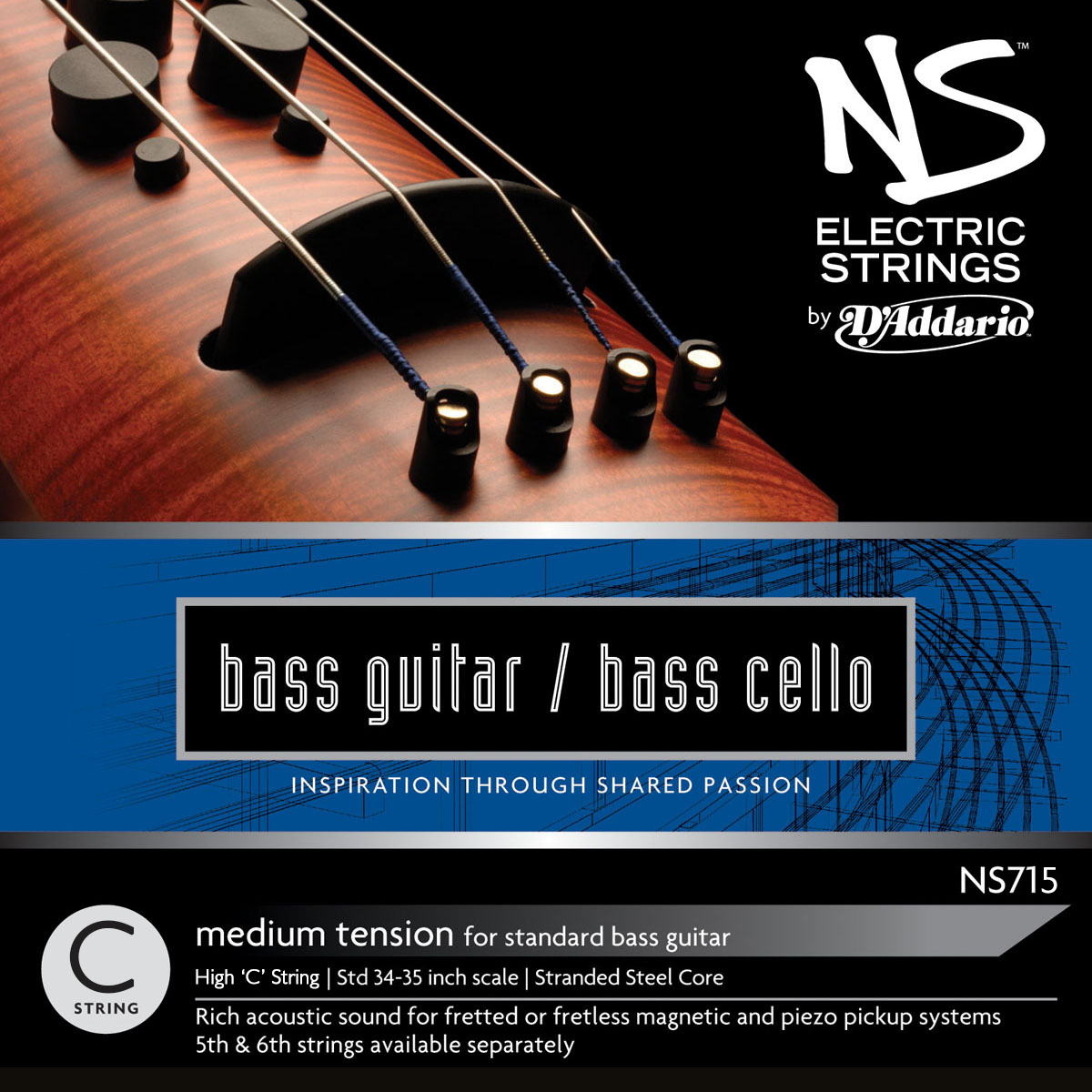 NS710 Bass Guitar/Bass Cello Strings